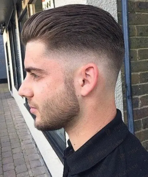 Mid Fade Slick Back