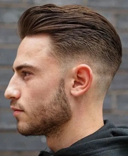 Low Fade Slick Back